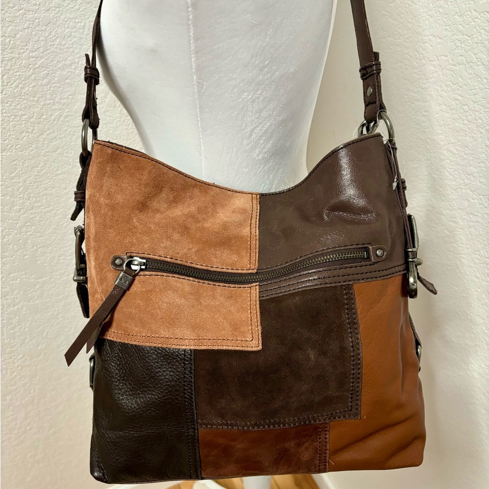 NWT The Sak Multicolor Patchwork Leather Shoulder Bag